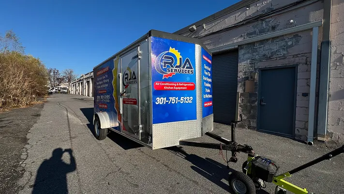 Vehicle wrap for RJA Services, photo 2.