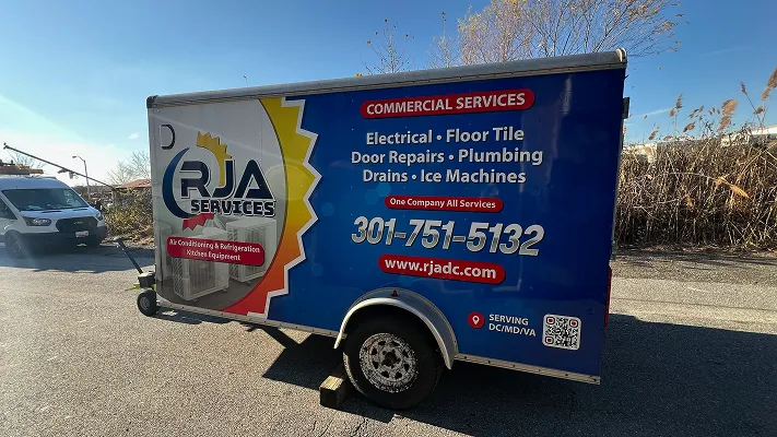 Vehicle wrap for RJA Services, photo 4.