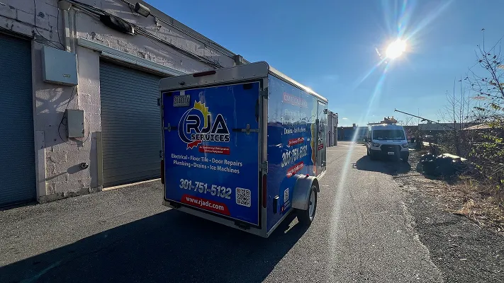 Vehicle wrap for RJA Services, photo 7.