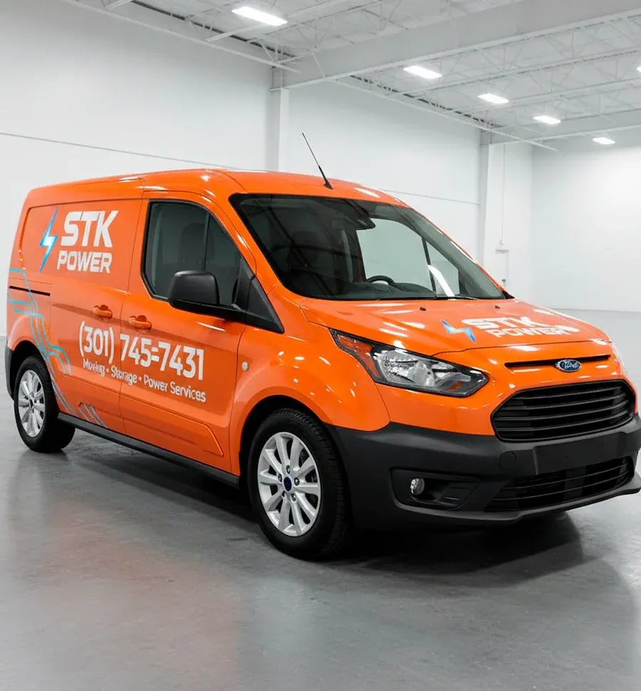 Commercial van wrap for STK Power in Maryland