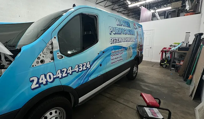 Vehicle wrap for Water Purification, photo 1.